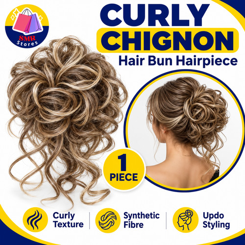 Curly real human - real, messy
