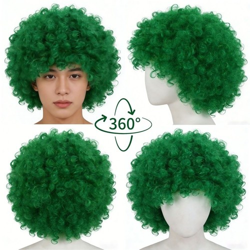 Colorful short wavy curly - wavy,