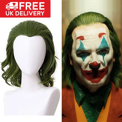 Halloween green joker wig - green,