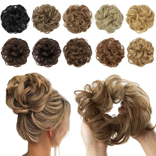 Curly messy bun - messy,
