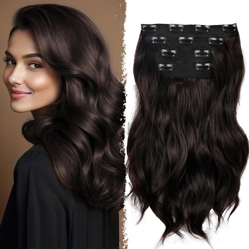 Inch brown hair extensions - brown,