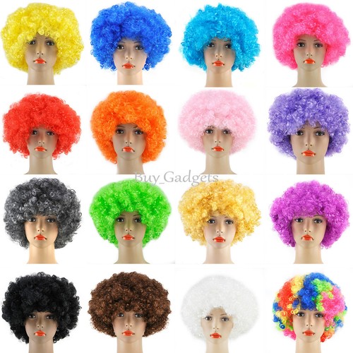 Curly afro fancy dress - afro,