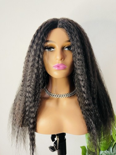 Human hair kinky - wig, for