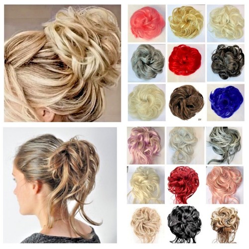 Hair scrunchie messy bun - hair,