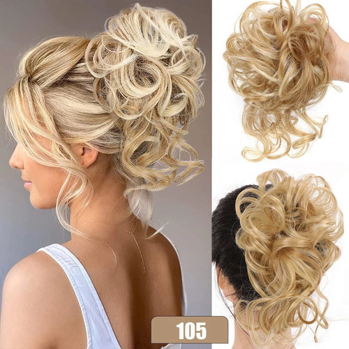 Messy bun hair - hair, piece