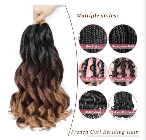 French curly braiding hair - braiding,