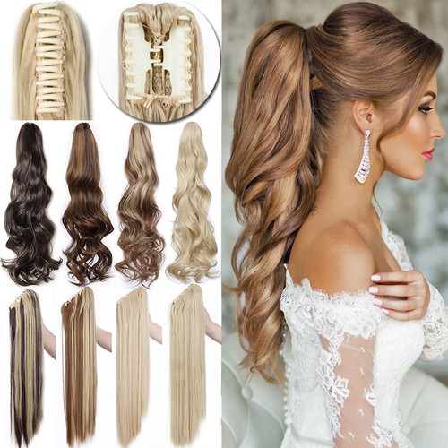 Real thick hair claw - thick, ponytail
