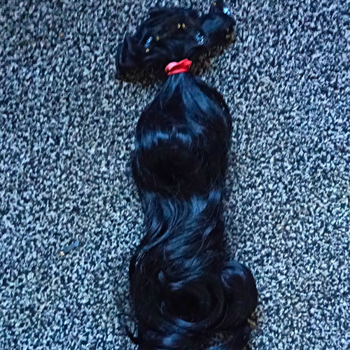 Black clip synthetic - clip-in, heat