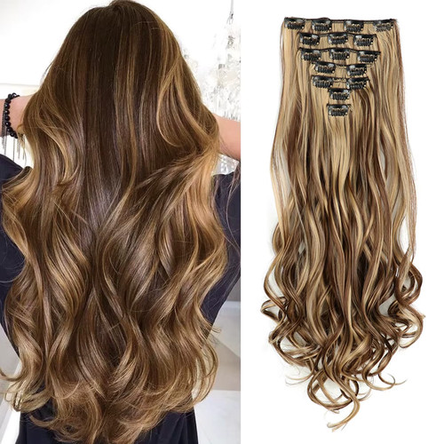 Clip hair extensions pcs - clip,