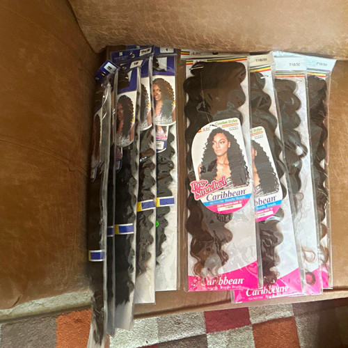 Synthetic curly hair extension - synthetic,