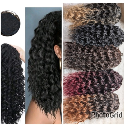 Drawstring ponytail wavy curly - wavy,