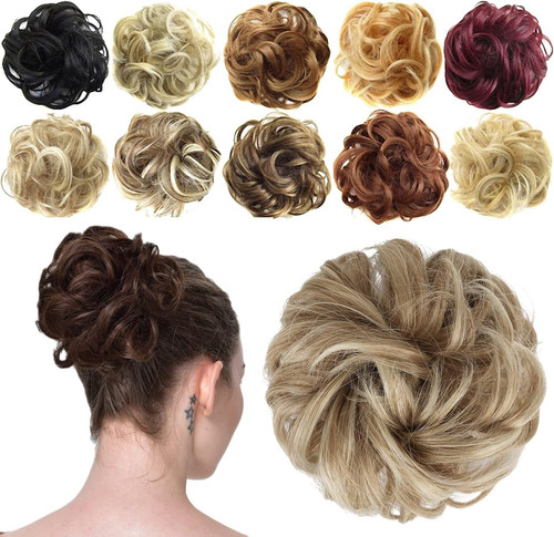 Messy bun hair - messy, pieces