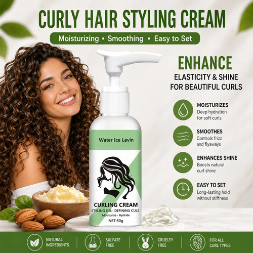 Curly hair styling cream - curly,