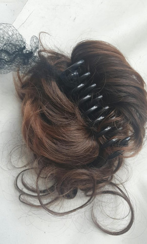 Curly hair bun extension - curly,