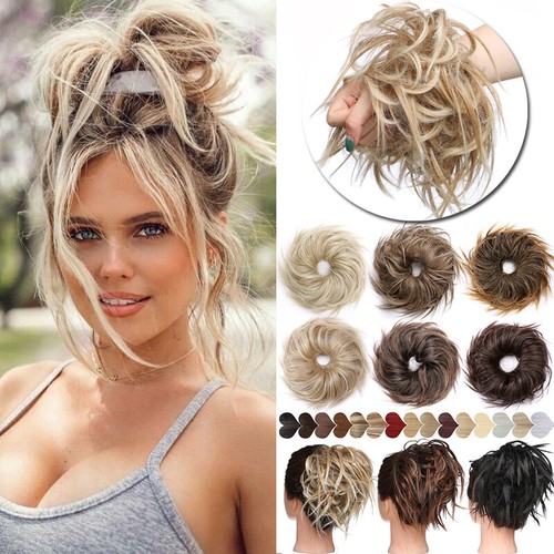 Messy bun hair piece scrunchie - bun,
