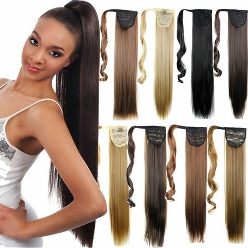 Real long clip ponytail - clip, in