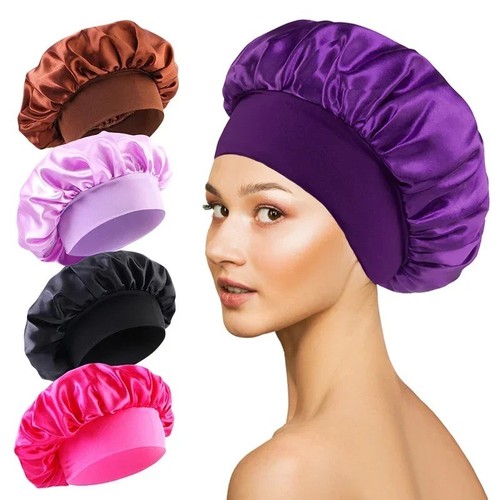 Satin lined hair bonnet - satin,
