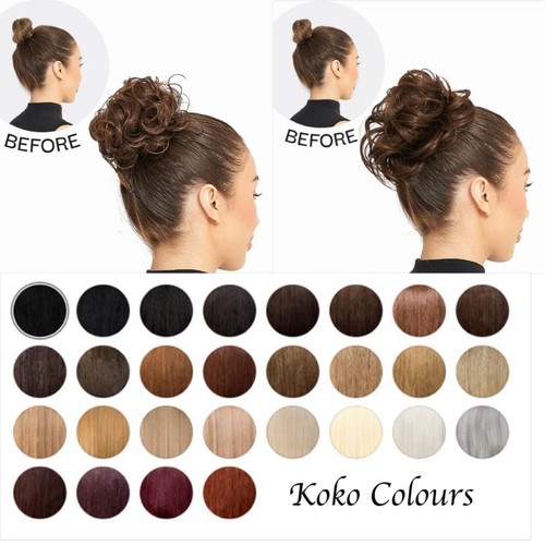 Messy bun hair scrunchie large - bun,