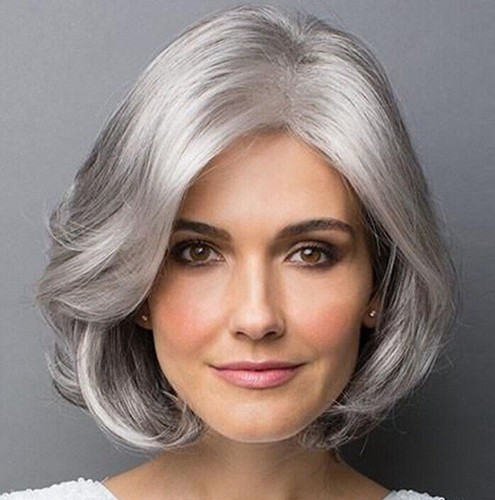 Woman wig silver - woman,