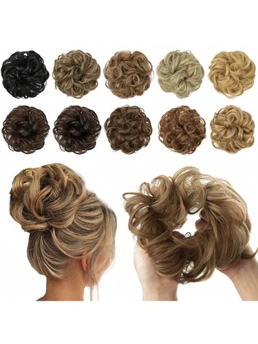 Curly messy bun - curly,
