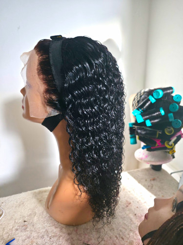 Human hair lace front - lace, headband