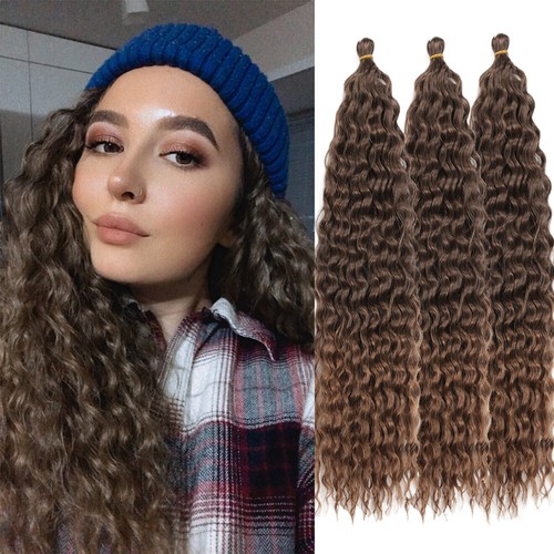 Deep wave crochet hair - 22",