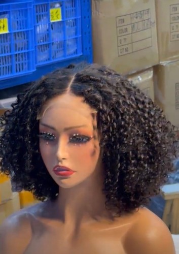 Virgin curly human - , wigs